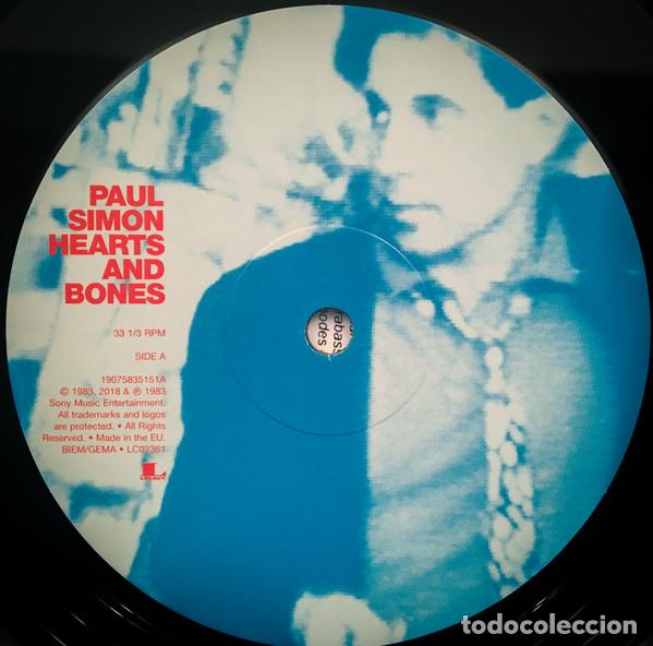 Discos de vinilo: PAUL SIMON - HEARTS AND BONES - LP - Foto 3