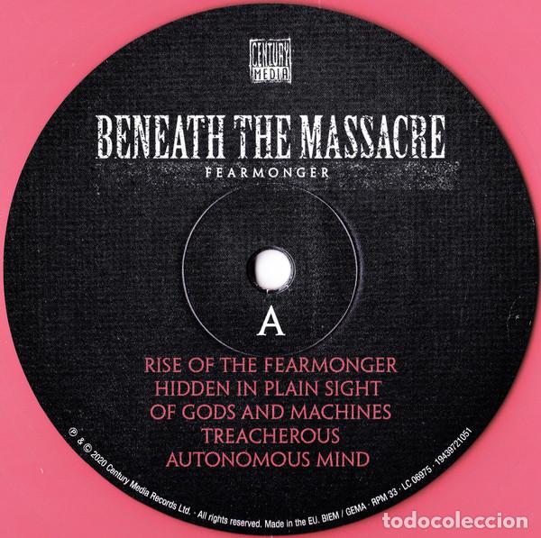 Discos de vinilo: BENEATH THE MASSACRE - FEARMONGER - LP - Foto 3