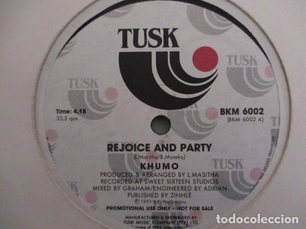 Discos de vinilo: KHUMO - REJOICE AND PARTY - MAXI