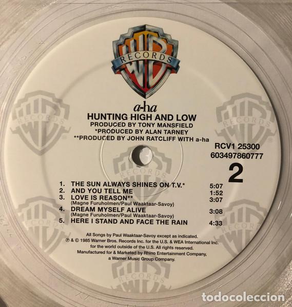Discos de vinilo: A-HA - HUNTING HIGH AND LOW - LP - Foto 4