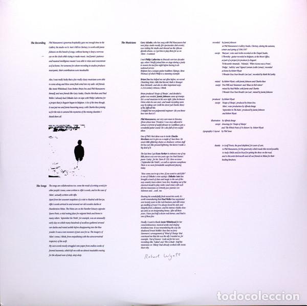 Discos de vinilo: ROBERT WYATT - SHLEEP - 2 LP - Foto 4