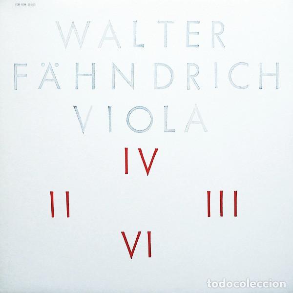 Discos de vinilo: WALTER F&Auml;HNDRICH - VIOLA - LP
