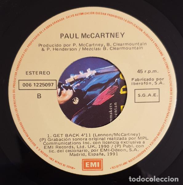 Discos de vinilo: PAUL MCCARTNEY - GET BACK EL VIDEO - SINGLE - Foto 4