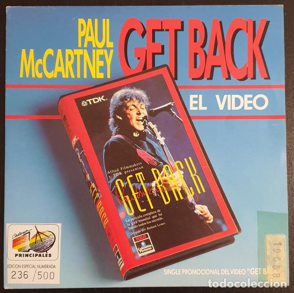 Discos de vinilo: PAUL MCCARTNEY - GET BACK EL VIDEO - SINGLE