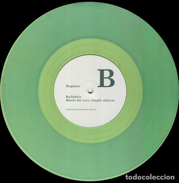 Discos de vinilo: KALLABRIS - MUSIC FOR VERY SIMPLE OBJECTS - LP 10&rdquo; - Foto 6