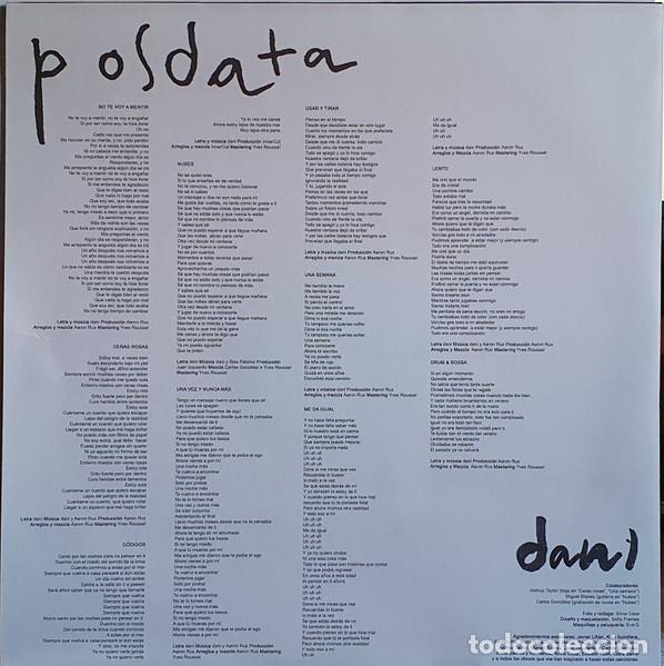Discos de vinilo: DANIELA D&Iacute;AZ COSTAS - POSDATA - LP - Foto 3