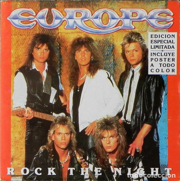 Discos de vinilo: EUROPE - ROCK THE NIGHT - SINGLE - Foto 2