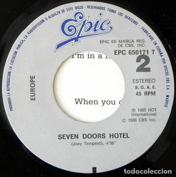 Discos de vinilo: EUROPE - ROCK THE NIGHT - SINGLE - Foto 5