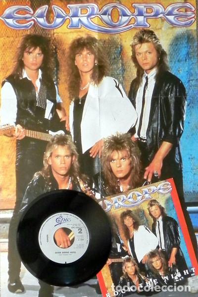 Discos de vinilo: EUROPE - ROCK THE NIGHT - SINGLE