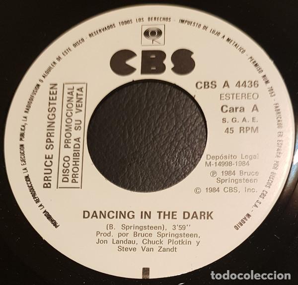 Discos de vinilo: BRUCE SPRINGSTEEN - DANCING IN THE DARK - SINGLE - Foto 3