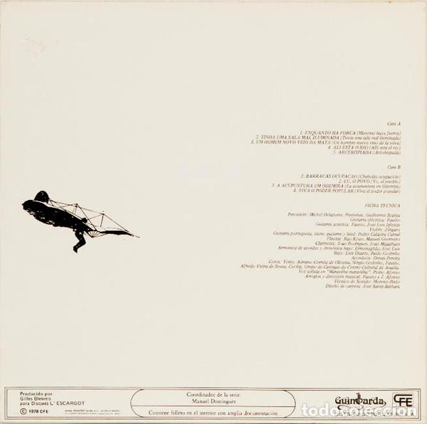 Discos de vinilo: JOS&Eacute; AFONSO - ENQUANTO H&Aacute; FOR&Ccedil;A - LP - Foto 2