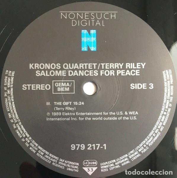 Discos de vinilo: KRONOS QUARTET PLAYS TERRY RILEY - SALOME DANCES FOR PEACE - 2 LP - Foto 6