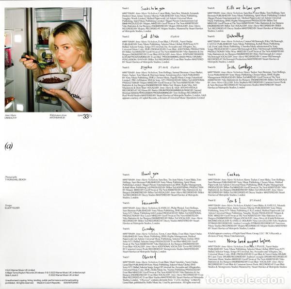 Discos de vinilo: ANNE-MARIE - UNHEALTHY - LP - Foto 5