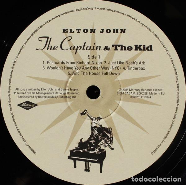 Discos de vinilo: ELTON JOHN - THE CAPTAIN & THE KID - LP - Foto 3