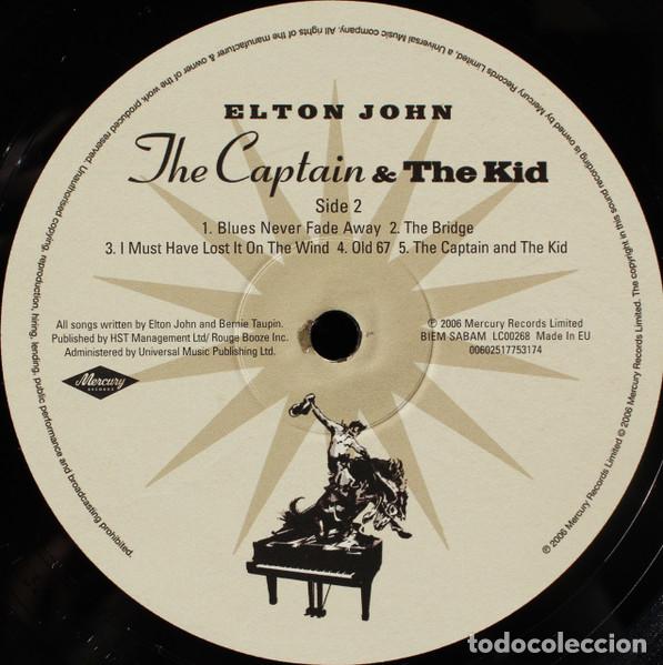 Discos de vinilo: ELTON JOHN - THE CAPTAIN & THE KID - LP - Foto 4