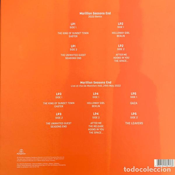 Discos de vinilo: MARILLION - SEASONS END (DELUXE EDITION) - 2 LP - Foto 2