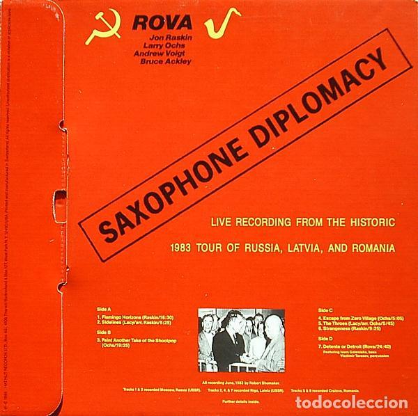 Discos de vinilo: ROVA SAXOPHONE QUARTET - SAXOPHONE DIPLOMACY - BOX LP - Foto 5
