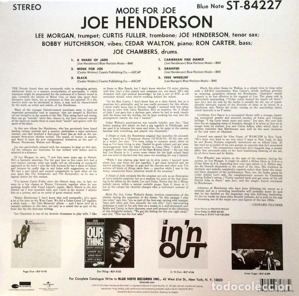 Discos de vinilo: JOE HENDERSON - MODE FOR JOE - LP - Foto 2