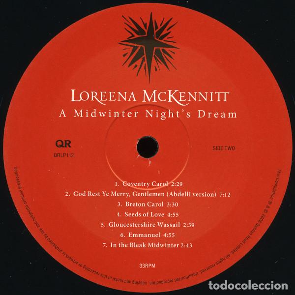 Discos de vinilo: LOREENA MCKENNITT - A MIDWINTER NIGHTS DREAM - LP - Foto 4