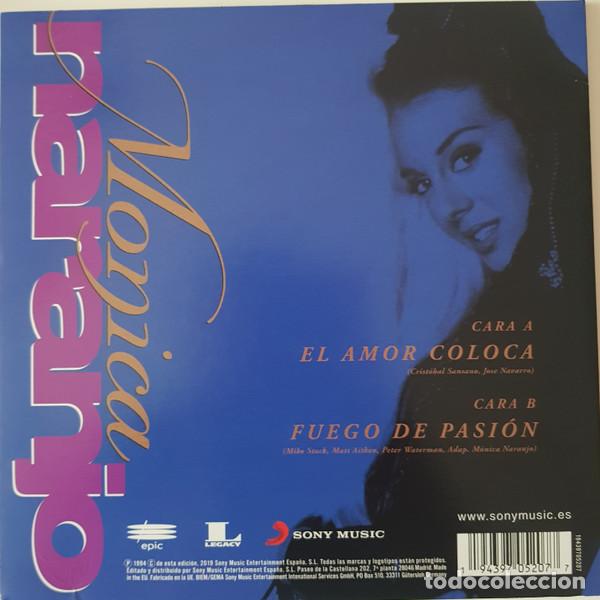 Discos de vinilo: M&Oacute;NICA NARANJO - EL AMOR COLOCA - SINGLE - Foto 2