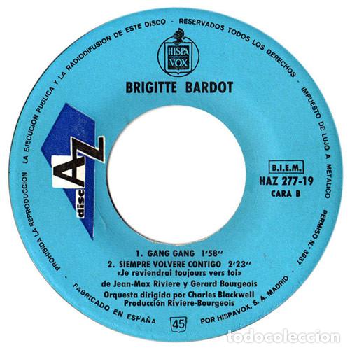 Discos de vinilo: BRIGITTE BARDOT - ME CAMBIO DE PISO - SINGLE - Foto 4