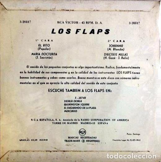 Discos de vinilo: LOS FLAPS - EL VITO - SINGLE - Foto 2