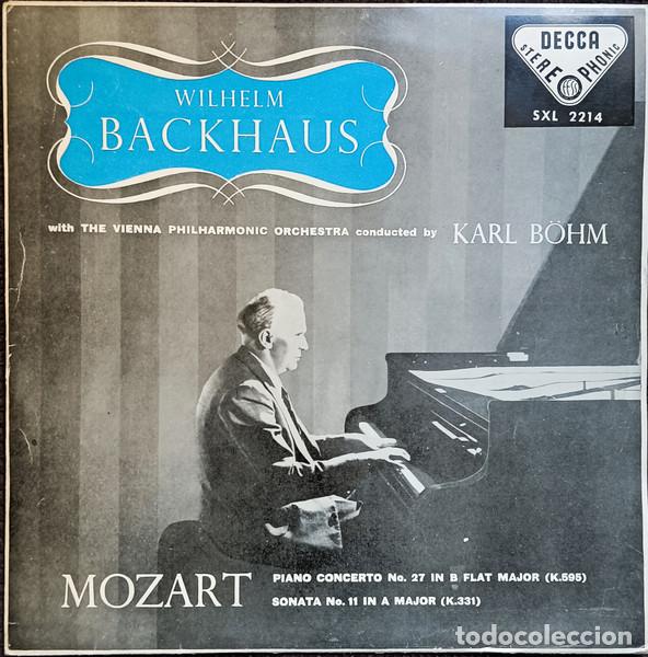 Discos de vinilo: WOLFGANG AMADEUS MOZART Y OTROS - PIANO CONCERTO NO. 27 IN B FLAT MAJOR (K.595)/ SONATA NO. 11 IN A