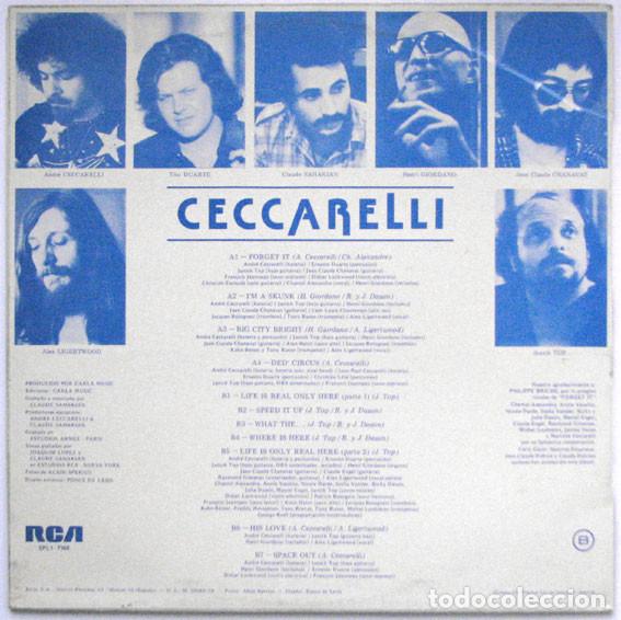 Discos de vinilo: ANDR&Eacute; CECCARELLI - CECCARELLI - LP - Foto 2