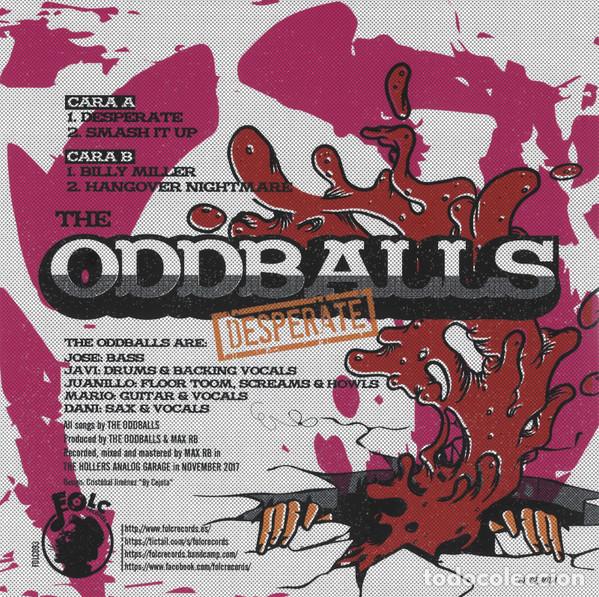 Discos de vinilo: THE ODDBALLS - DESPERATE - SINGLE - Foto 2