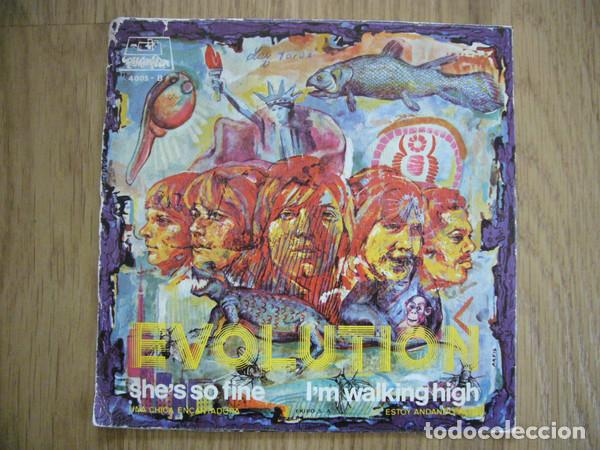 Discos de vinilo: EVOLUTION - SHES SO FINE / IM WALKING HIGH - SINGLE - Foto 3