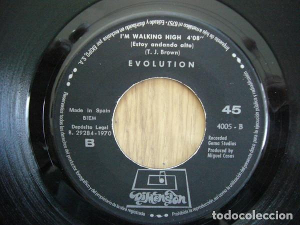 Discos de vinilo: EVOLUTION - SHES SO FINE / IM WALKING HIGH - SINGLE - Foto 5