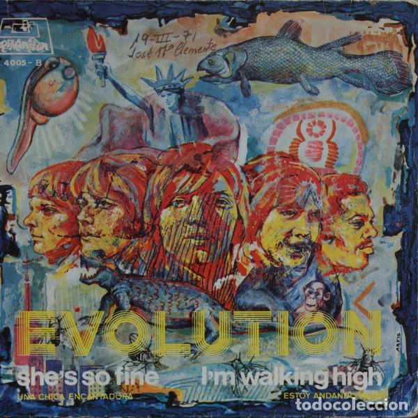 Discos de vinilo: EVOLUTION - SHE'S SO FINE / I'M WALKING HIGH - SINGLE