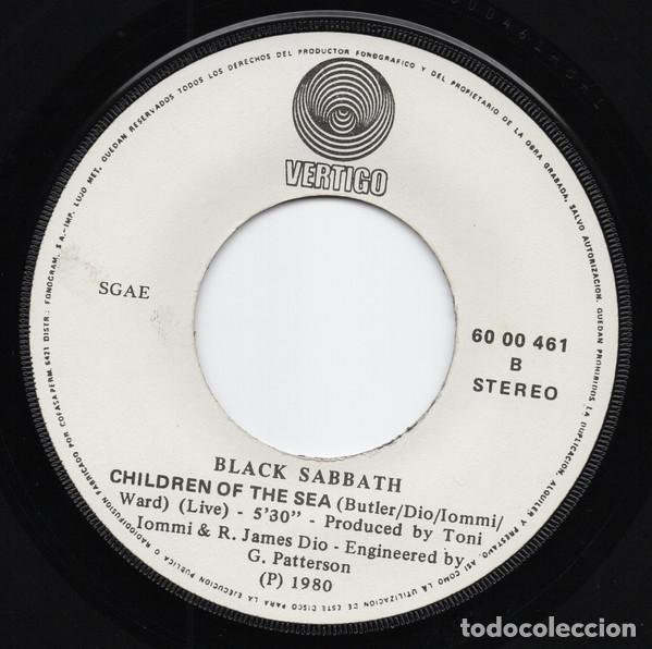 Discos de vinilo: BLACK SABBATH - NEON KNIGHTS - SINGLE - Foto 4