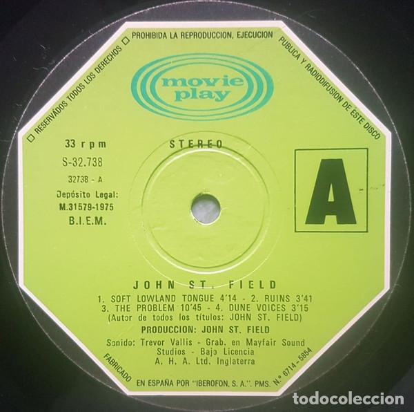 Discos de vinilo: JOHN ST. FIELD - CONTROL - LP - Foto 4