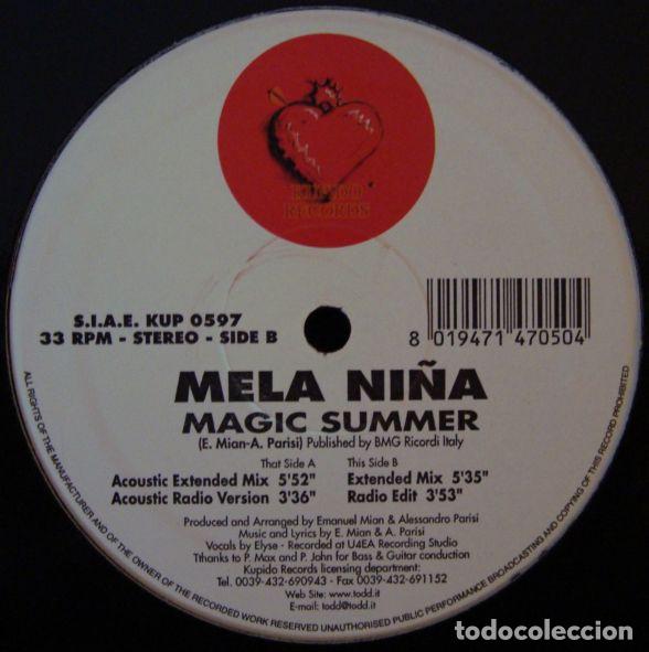 Discos de vinilo: MELA NI&Ntilde;A - MAGIC SUMMER - MAXI - Foto 1