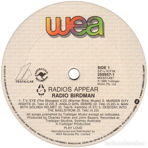 Discos de vinilo: RADIO BIRDMAN - RADIOS APPEAR - LP - Foto 3