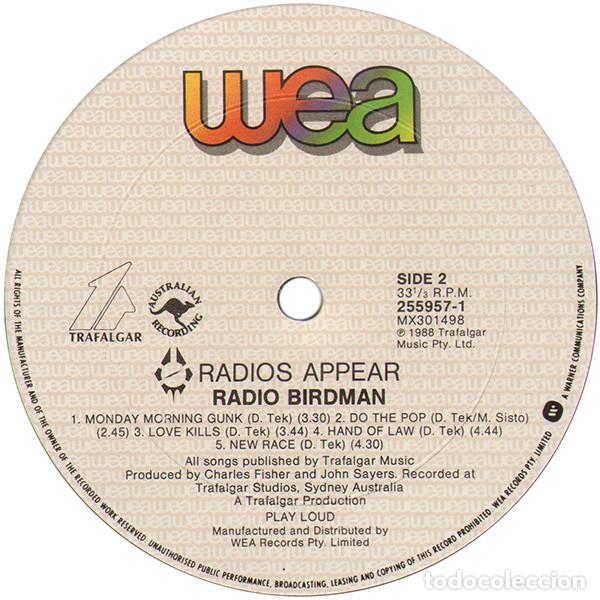 Discos de vinilo: RADIO BIRDMAN - RADIOS APPEAR - LP - Foto 4