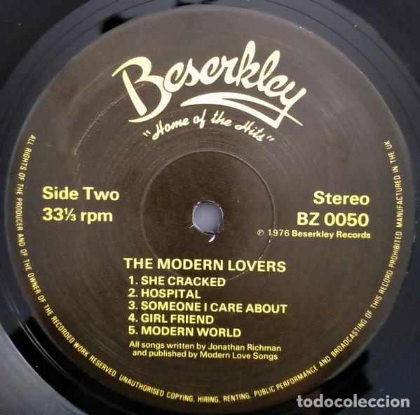 Discos de vinilo: THE MODERN LOVERS - THE MODERN LOVERS - LP - Foto 4