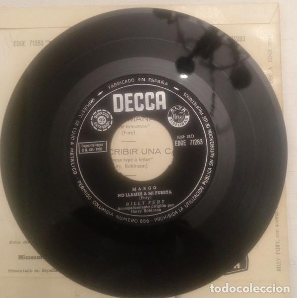 Discos de vinilo: BILLY FURY - QUIZAS MA&Ntilde;ANA - SINGLE - Foto 4