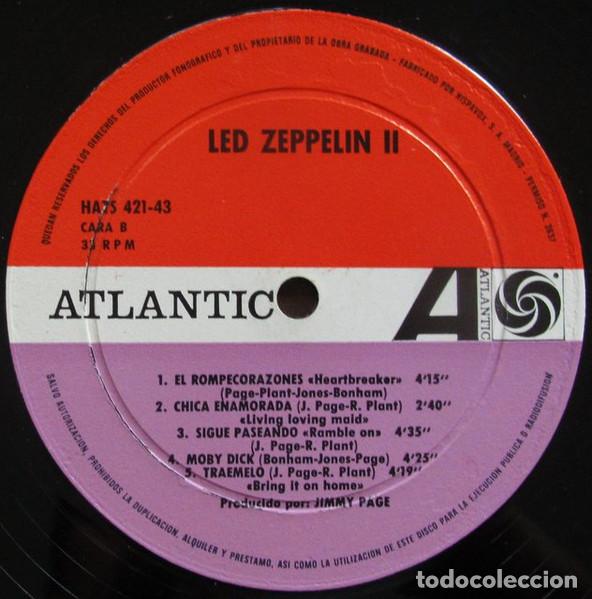Discos de vinilo: LED ZEPPELIN - LED ZEPPELIN II - LP - Foto 4
