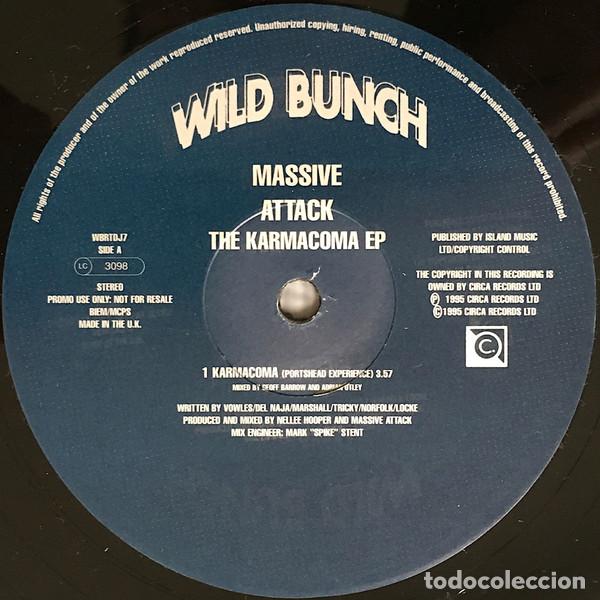 Discos de vinilo: MASSIVE ATTACK - KARMACOMA EP - 2 MAXI - Foto 2