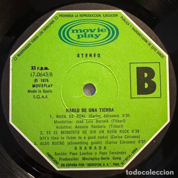 Discos de vinilo: GRANADA - HABLO DE UNA TIERRA - LP - Foto 5