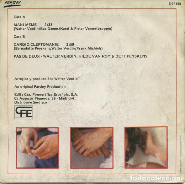 Discos de vinilo: PAS DE DEUX - MANI MEME - SINGLE - Foto 2