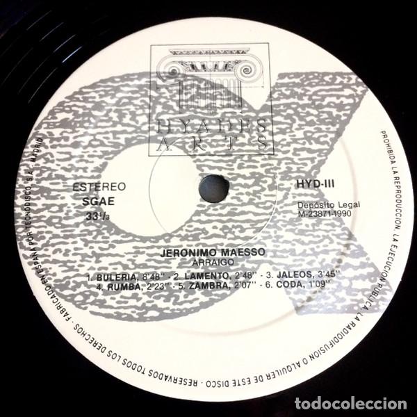 Discos de vinilo: JER&Oacute;NIMO MAESSO - ARRAIGO - LP - Foto 3