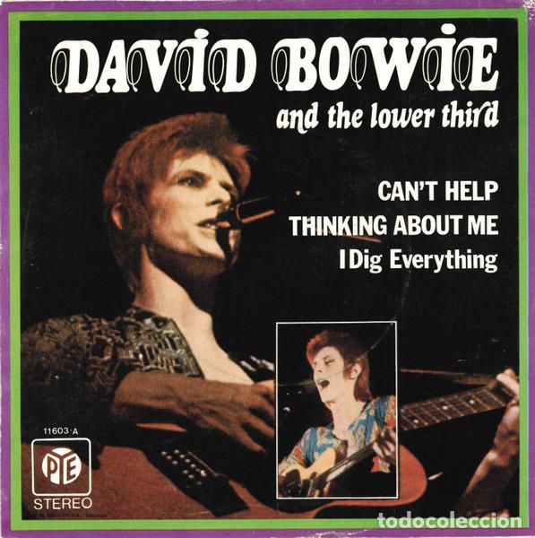 Discos de vinilo: DAVID BOWIE WITH THE LOWER THIRD / DAVID BOWIE - CANT HELP THINKING ABOUT ME / I DIG EVERYTHING - S - Foto 2