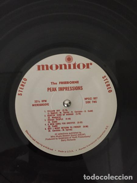 Discos de vinilo: THE FREEBORNE - PEAK IMPRESSIONS - LP - Foto 4