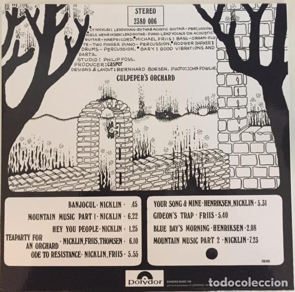 Discos de vinilo: CULPEPERS ORCHARD - CULPEPERS ORCHARD - LP - Foto 2