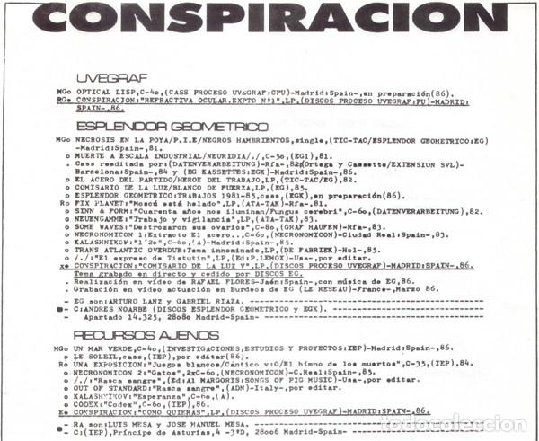 Discos de vinilo: VARIOS - CONSPIRACION - LP - Foto 5