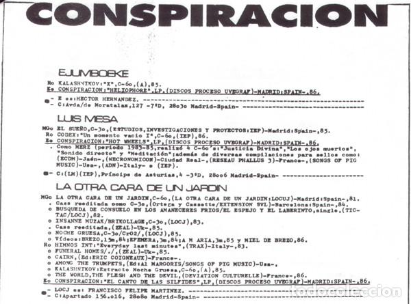 Discos de vinilo: VARIOS - CONSPIRACION - LP - Foto 7