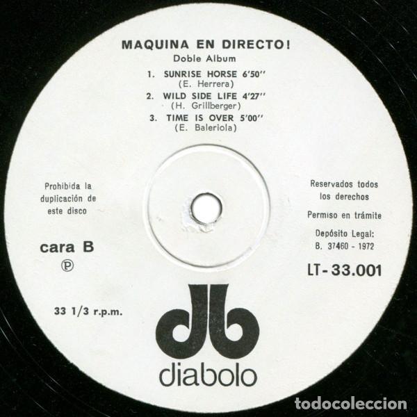 Discos de vinilo: M&Aacute;QUINA - EN DIRECTO - 2 LP - Foto 5